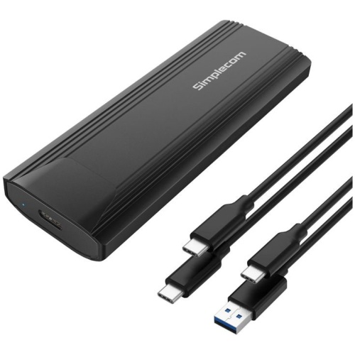 Simplecom SE504v2 NVMe/SATa M.2 SSD to USB-C Enclosure, Black