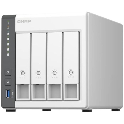 QNAP 4-Bay NAS (No Disk),ARM QC, 4GB, 1xGbE, 1x2.5 GbE, 1xUSB3.2, 1xUSB, Tower
