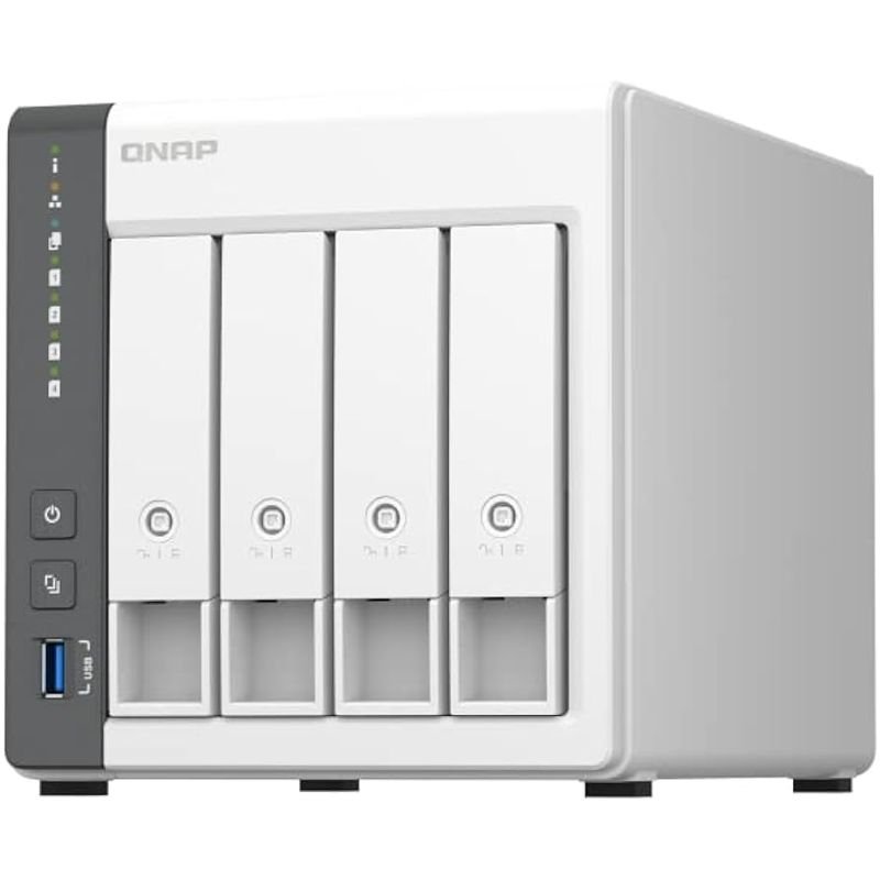 QNAP 4-Bay NAS (No Disk),ARM QC, 4GB, 1xGbE, 1x2.5 GbE, 1xUSB3.2, 1xUSB, Tower