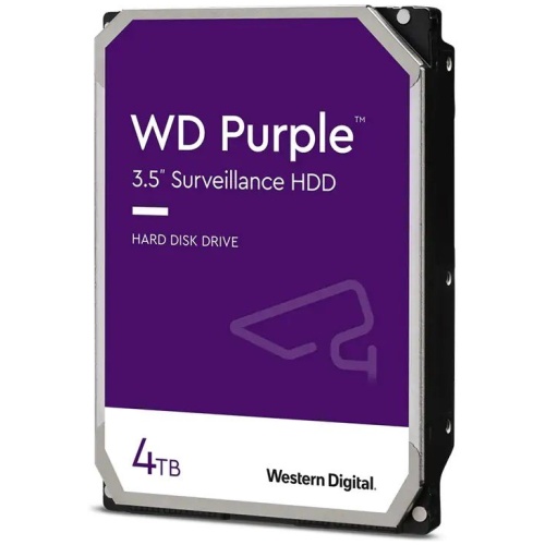 Western Digital WD43PURZ 4TB Purple Intellipower, 3.5" SATA III  HDD, 256 Cache