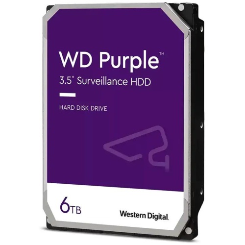 Western Digital 6TB Purple 3.5" SATA Surveillance Drive, 6GB/S