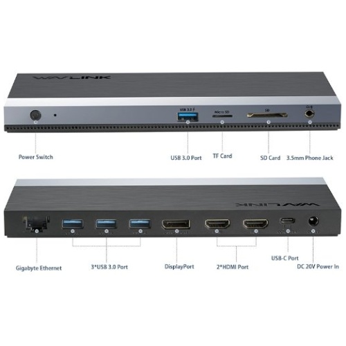Wavlink WL-UMD05 USB-C 4K @ 60Hz Triple Display Docking Station