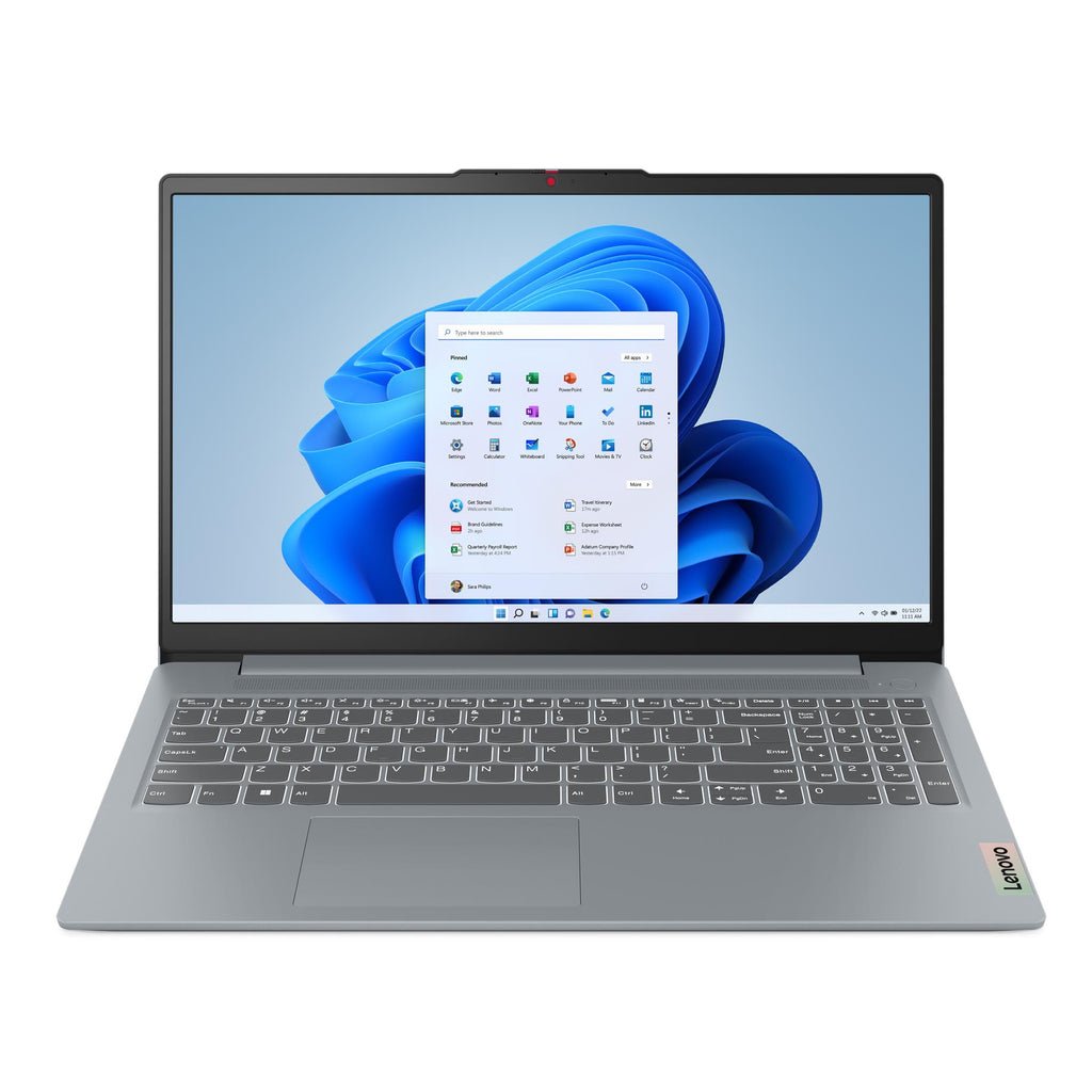 Lenovo IdeaPad Slim 3, AMD R5-7520U, 8GB, 512GB SSD, Win11Pro, 1Yr