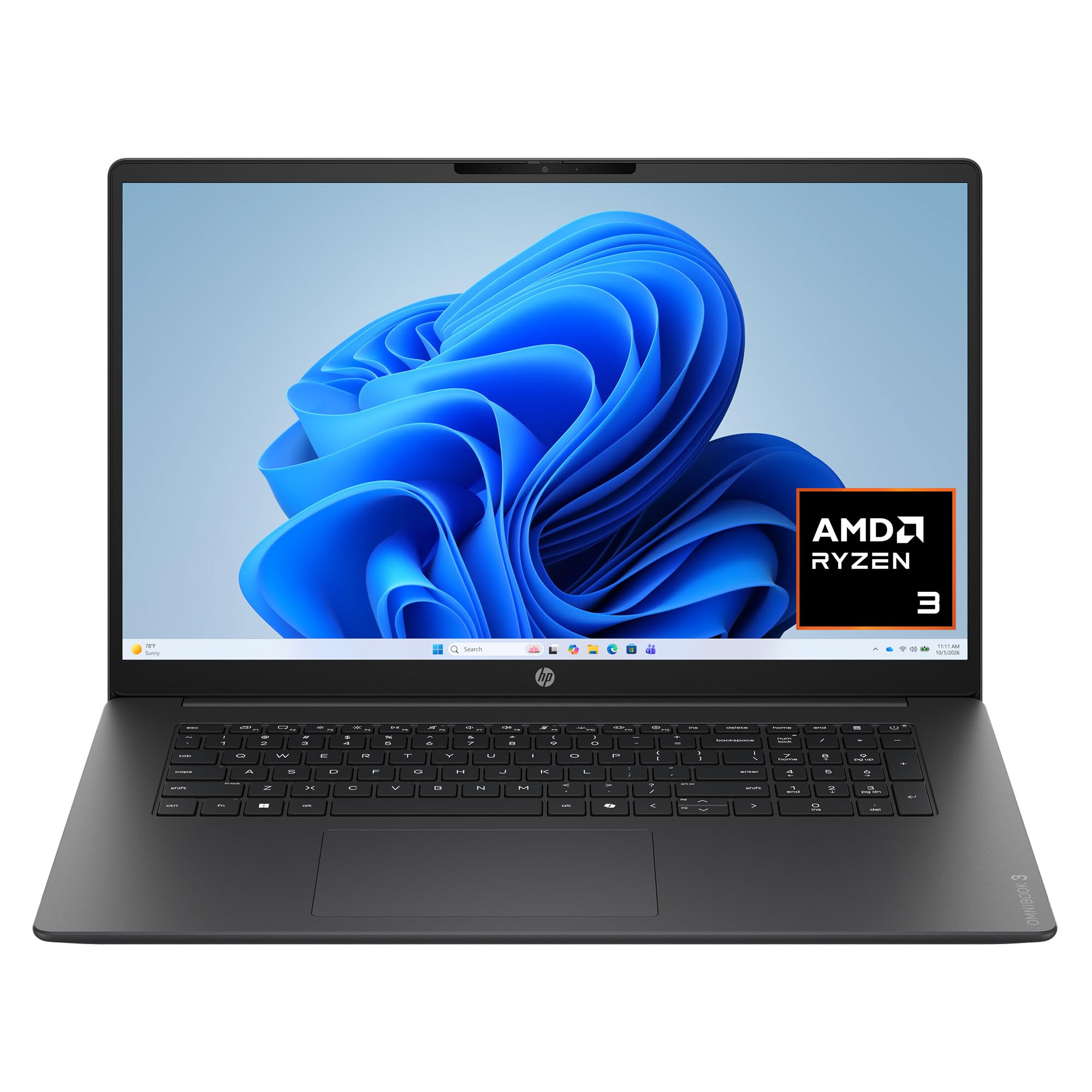 HP OmniBook 3 17-dp0199nr, Ryzen 3 30, 8GB, 512GB SSD, 17.3" FHD, Win11Pro